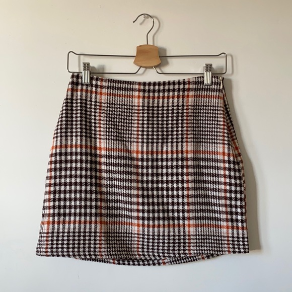 bohme Dresses & Skirts - Plaid Knit Mini Skirt